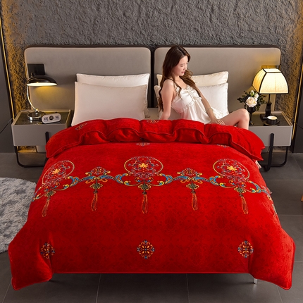 91家纺网 家纺一手货源 找家纺 （总）佳品居 2025新款A类牛奶绒印花单被套