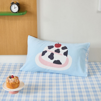 91家纺网 家纺一手货源 找家纺 （总）呗旺鹿 2024新款软糯糯高克重牛奶绒印花大版单枕套