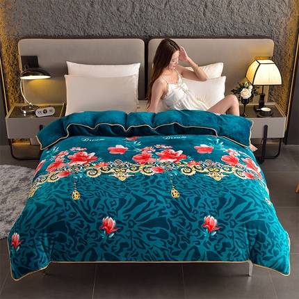 91家纺网 家纺一手货源 找家纺 （总）佳品居 2025新款A类牛奶绒印花单被套