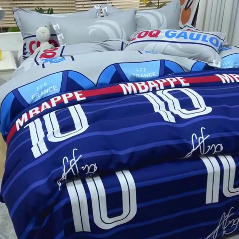 91家纺网 家纺一手货源 找家纺 乐居坊 2024新款亲肤棉美棉芦荟棉四件套新花型（8月）  世界冠军