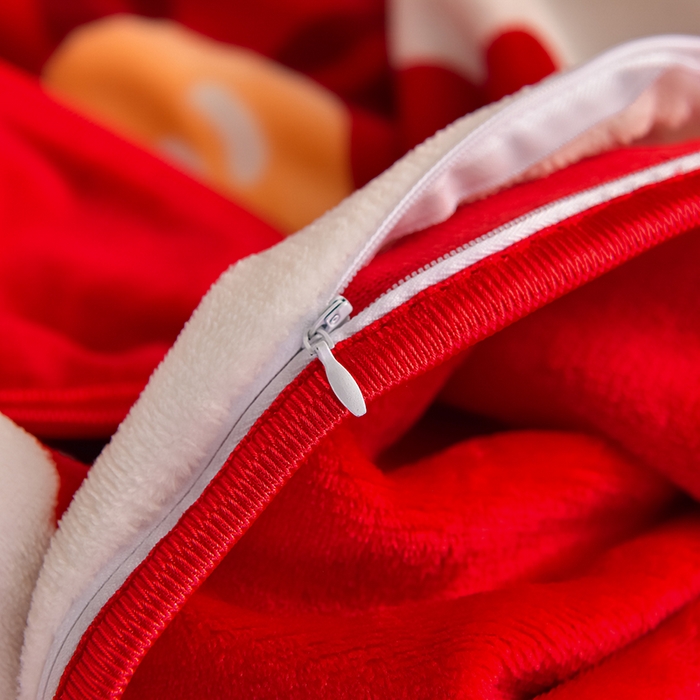 91家纺网 家纺一手货源 找家纺 佳品居 2025新款A类牛奶绒印花单被套 满欣欢喜