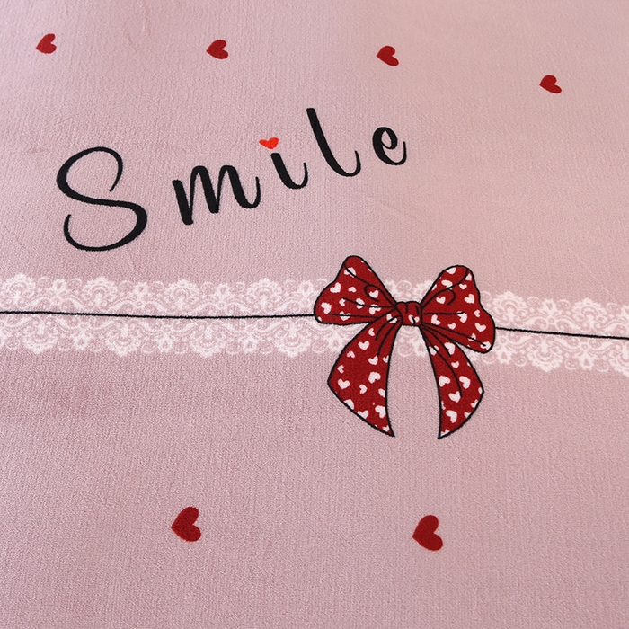 91家纺网 家纺一手货源 找家纺 橘姿 2024新款8斤床裙款牛奶绒四件套 浪漫甜心