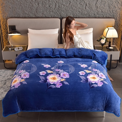 91家纺网 家纺一手货源 找家纺 （总）佳品居 2025新款A类牛奶绒印花单被套