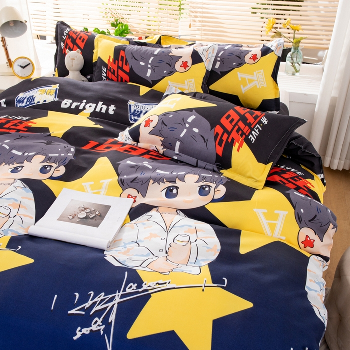 91家纺网 家纺一手货源 找家纺 乐居坊 2024新款亲肤棉美棉芦荟棉四件套新花型（8月）  北斗星