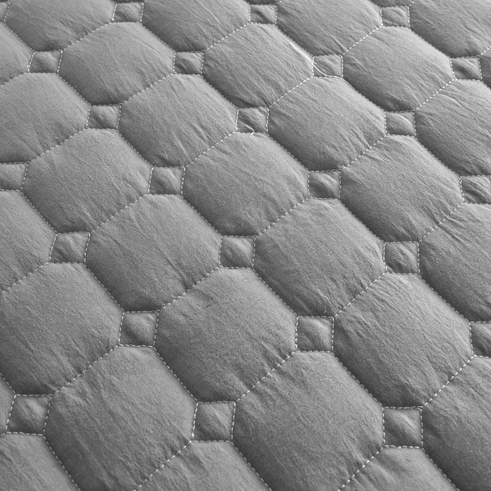 91家纺网 家纺一手货源 找家纺 侨鑫 2024新款亲肤磨毛夹棉床垫 灰色