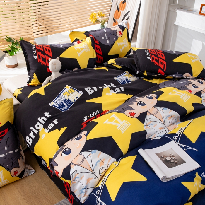 91家纺网 家纺一手货源 找家纺 乐居坊 2024新款亲肤棉美棉芦荟棉四件套新花型（8月）  北斗星