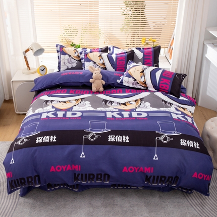 91家纺网 家纺一手货源 找家纺 乐居坊 2024新款亲肤棉美棉芦荟棉四件套新花型（8月）  魔术先生