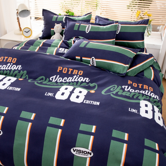 91家纺网 家纺一手货源 找家纺 乐居坊 2024新款亲肤棉美棉芦荟棉四件套新花型（8月）  热血高校