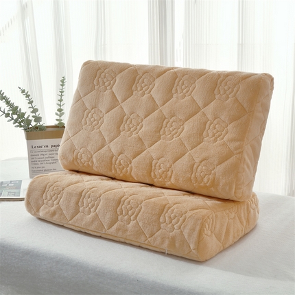 91家纺网 家纺一手货源 找家纺 （总）缦彩 2024新款冬季夹棉牛奶绒乳胶枕套隔油隔脏加厚加绒亲肤柔软枕芯套系列