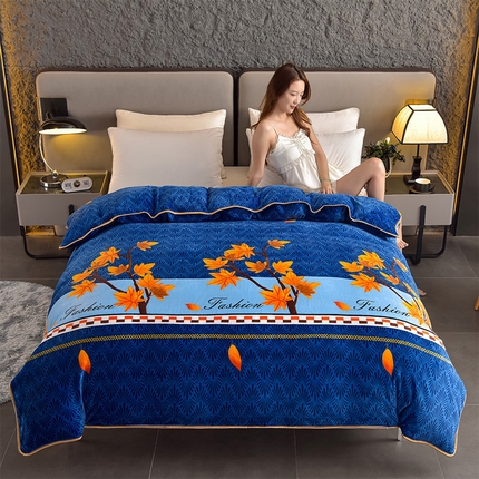 91家纺网 家纺一手货源 找家纺 （总）佳品居 2025新款A类牛奶绒印花单被套