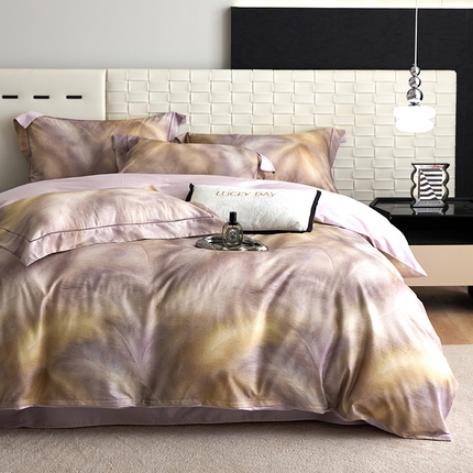 91家纺网 家纺一手货源 找家纺 （总）金奇达家纺 2025新款A类热启动智发热磨毛四件套-浮春绘