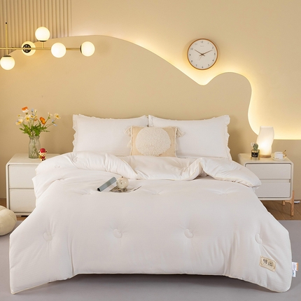 91家纺网 家纺一手货源 找家纺 森璐家纺 2024新款原棉提花大豆被