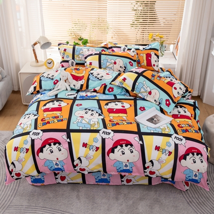 91家纺网 家纺一手货源 找家纺 乐居坊 2024新款亲肤棉美棉芦荟棉四件套新花型（8月）  哦买尬