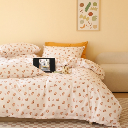 91家纺网 家纺一手货源 找家纺 （总）薏思家纺 2025新款全棉印花磨毛-单品被套