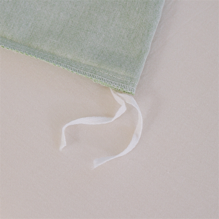 91家纺网 家纺一手货源 找家纺 宝时兰 2025新款加厚纯棉单被套生态磨毛全棉纯色双拼ab版被套单件 纯色-浅绿
