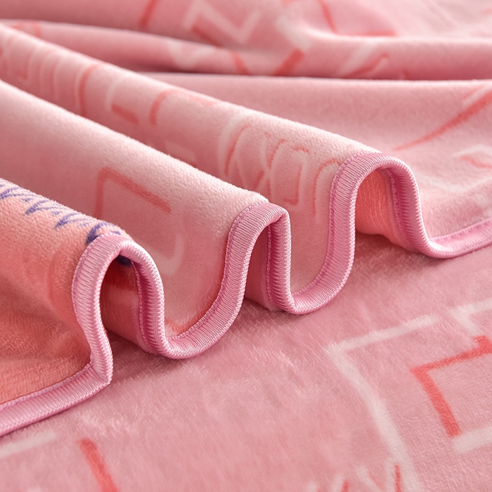 91家纺网 家纺一手货源 找家纺 佳品居 2025新款A类牛奶绒印花单被套 花样年华粉