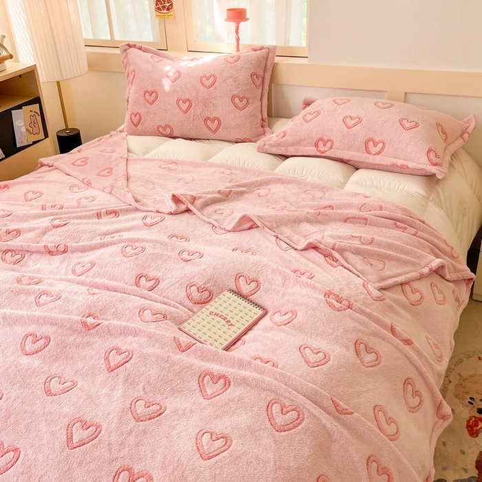 91家纺网 家纺一手货源 找家纺 川悦生活 2024新款高克重双面雪花绒毛毯 毛毯冬日暖语