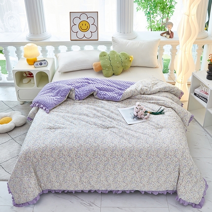 91家纺网 家纺一手货源 找家纺 （总）全美家居 2025新款韩版花边豆豆被