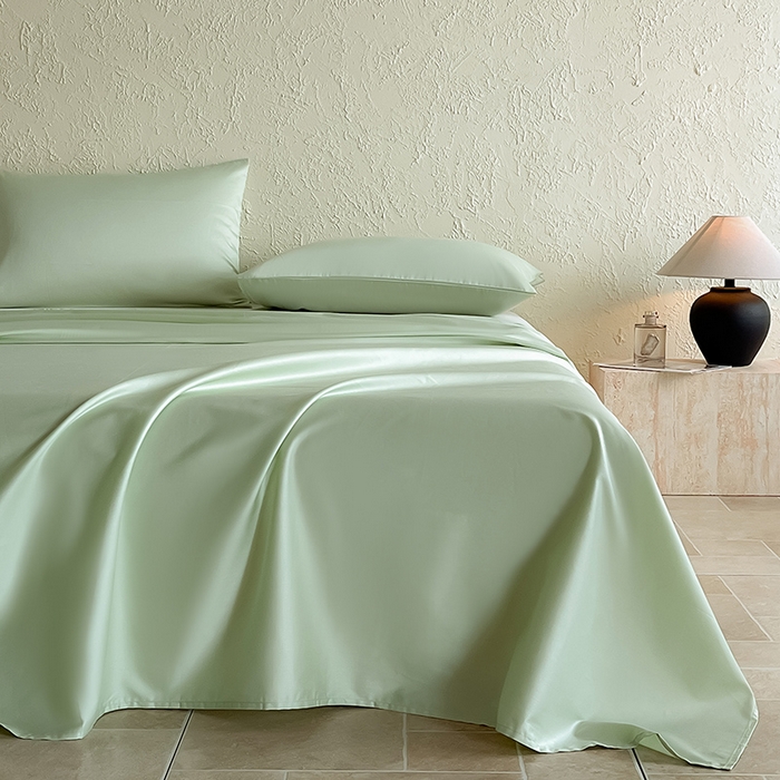 91家纺网 家纺一手货源 找家纺 猪先生 2024新款A类全棉高支高密纯棉单被套 茶香绿