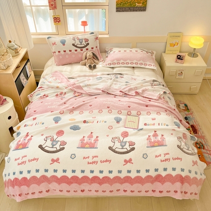 91家纺网 家纺一手货源 找家纺 （总）川悦生活 2024新款高克重双面雪花绒毛毯