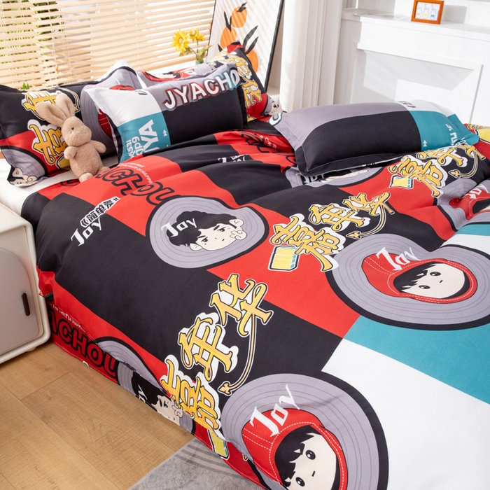 91家纺网 家纺一手货源 找家纺 乐居坊 2024新款亲肤棉美棉芦荟棉四件套新花型（8月）  嘉年华