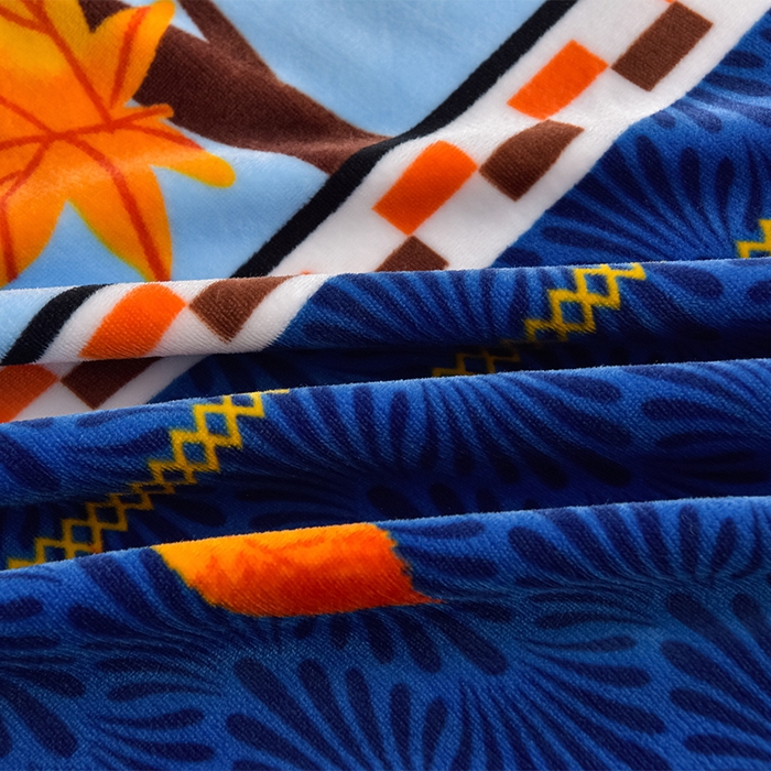 91家纺网 家纺一手货源 找家纺 佳品居 2025新款A类牛奶绒印花单被套 秋日暖阳