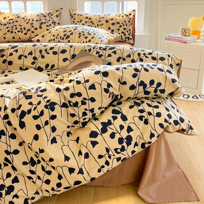 91家纺网 家纺一手货源 找家纺 千朵 2024新款全棉磨毛四件套 芊羽芊寻