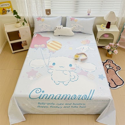 91家纺网 家纺一手货源 找家纺 （总）名兮家居 2024新款大版经典奥特曼-三丽鸥全棉床单 【含防伪标】