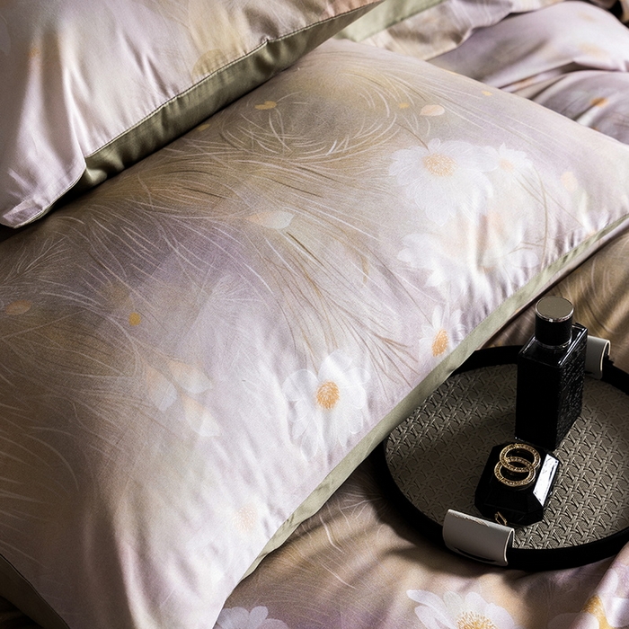 91家纺网 家纺一手货源 找家纺 立奥被业 2024新款60*60数码印花四件套全棉四件套 控价199 繁花绿