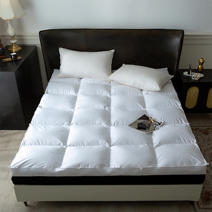 91家纺网 家纺一手货源 找家纺 （总）2024新款全棉防羽布不钻绒羽绒丝羽毛子母床垫