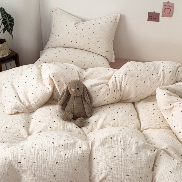 91家纺网 家纺一手货源 找家纺 洋铭区（原狠狠爱） 2024新款皱皱纱四件套 夜晚星空