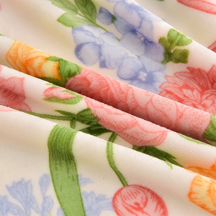 91家纺网 家纺一手货源 找家纺 佳品居 2025新款A类牛奶绒印花单被套 花田梦绿