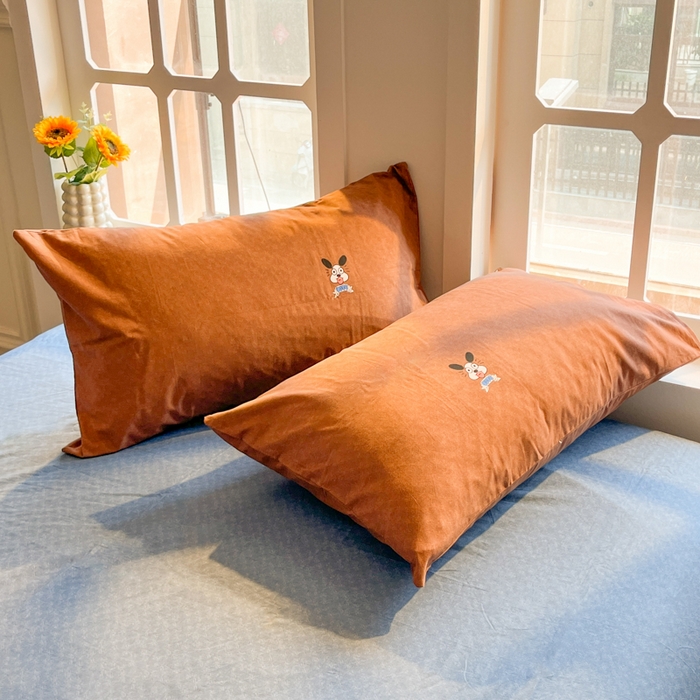 91家纺网 家纺一手货源 找家纺 千朵 2024新款全棉磨毛四件套 梵克