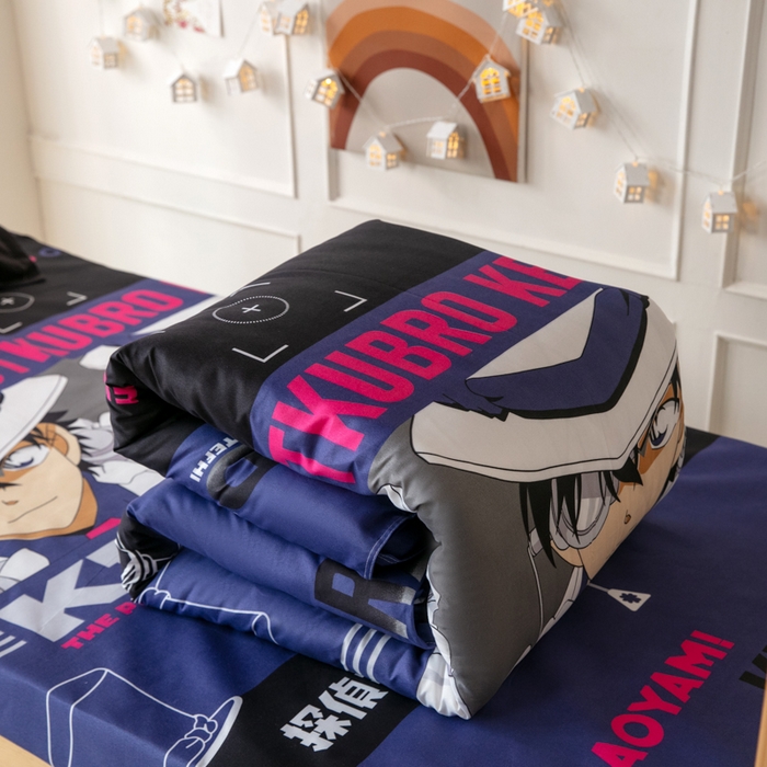 91家纺网 家纺一手货源 找家纺 乐居坊 2024新款亲肤棉美棉芦荟棉四件套学生宿舍床（8月）  魔术先生