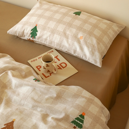 91家纺网 家纺一手货源 找家纺 （总）薏思家纺 2025新款全棉印花磨毛-单品枕套