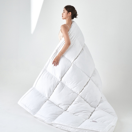 91家纺网 家纺一手货源 找家纺 （总）2024新款防羽布全棉双层羽毛片绒丝凌空床垫