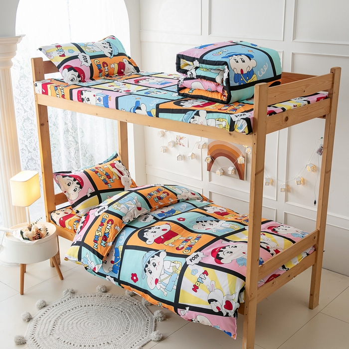 91家纺网 家纺一手货源 找家纺 乐居坊 2024新款亲肤棉美棉芦荟棉四件套学生宿舍床（8月）  哦买尬