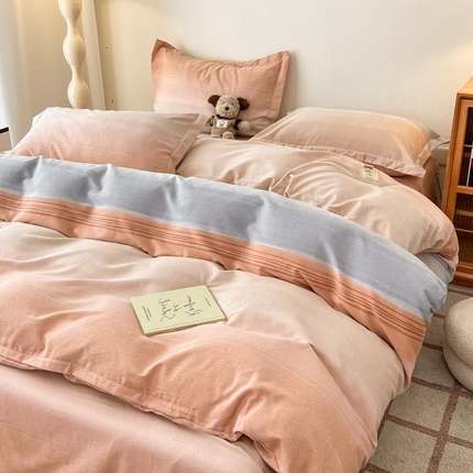 91家纺网 家纺一手货源 找家纺 新印象 2025新款全棉生态磨毛印花四件套乐享假日