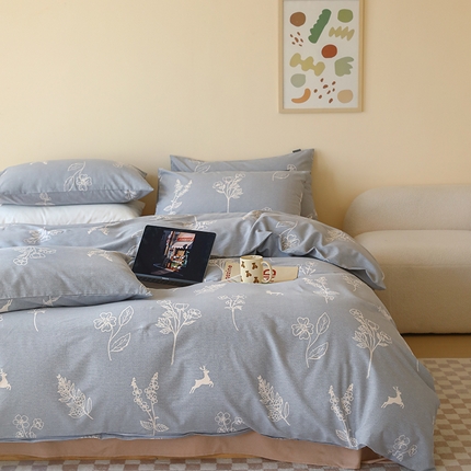 91家纺网 家纺一手货源 找家纺 （总）薏思家纺 2025新款全棉印花磨毛-单品被套