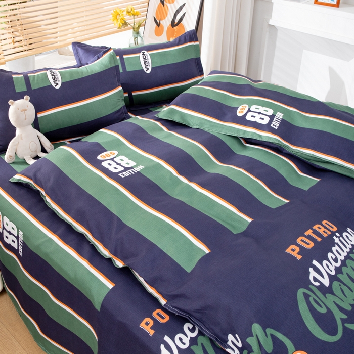 91家纺网 家纺一手货源 找家纺 乐居坊 2024新款亲肤棉美棉芦荟棉四件套新花型（8月）  热血高校