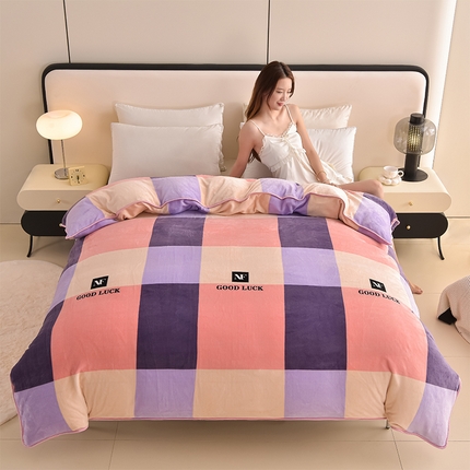 91家纺网 家纺一手货源 找家纺 （总）佳品居 2025新款A类牛奶绒印花单被套