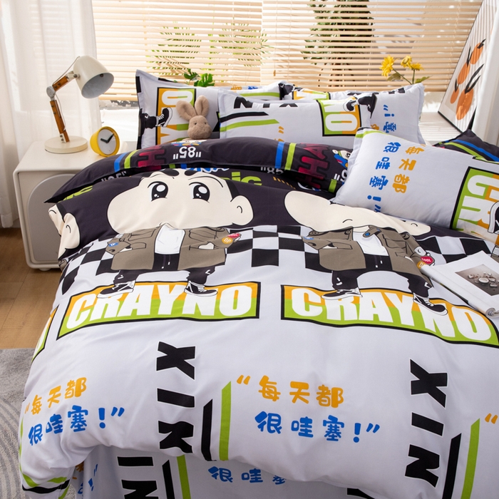 91家纺网 家纺一手货源 找家纺 乐居坊 2024新款亲肤棉美棉芦荟棉四件套新花型（8月）  哇塞小新