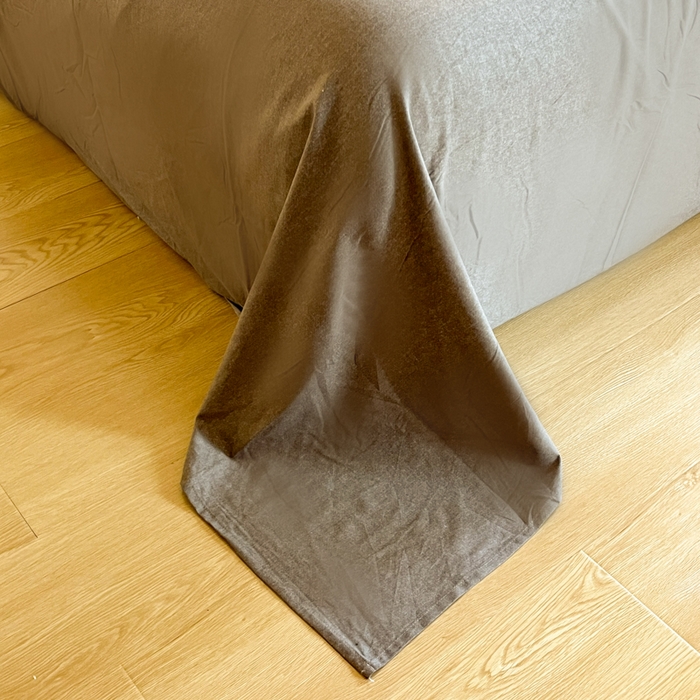 91家纺网 家纺一手货源 找家纺 千朵 2024新款全棉磨毛四件套 懒萌