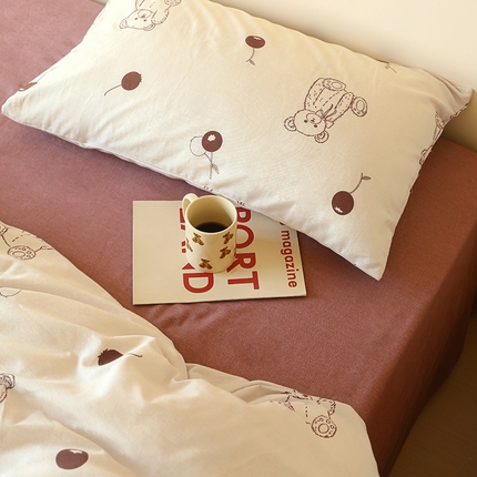 91家纺网 家纺一手货源 找家纺 （总）薏思家纺 2025新款全棉印花磨毛-单品枕套