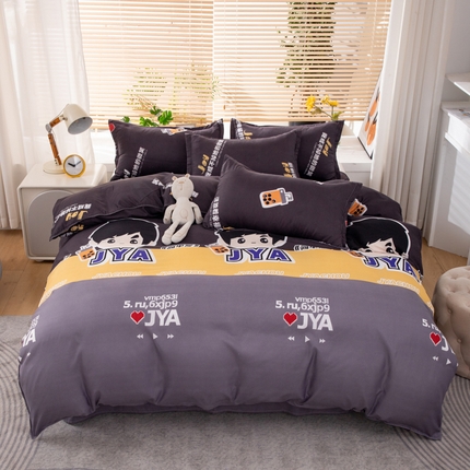 91家纺网 家纺一手货源 找家纺 乐居坊 2024新款亲肤棉美棉芦荟棉四件套新花型（8月）  奶茶天王