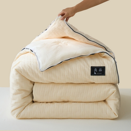 91家纺网 家纺一手货源 找家纺 （总）维洋家纺 2025新款华夫格提花大豆被-子母被