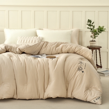 91家纺网 家纺一手货源 找家纺 （总）维洋家纺 2025新款不染原棉大豆被-单被
