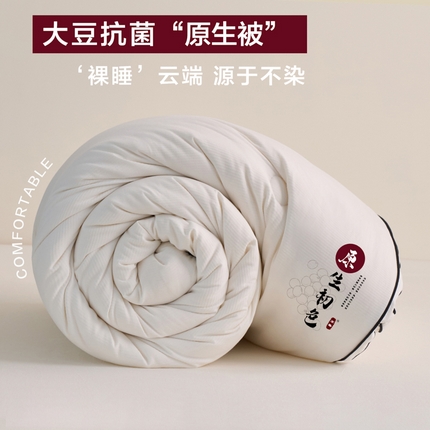 91家纺网 家纺一手货源 找家纺 （总）维洋家纺 2025新款原生初色提花大豆被-单被