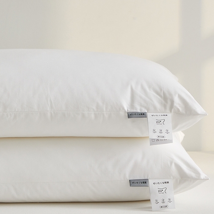 91家纺网 家纺一手货源 找家纺 （总）乐可 2024新款A类全棉日系简素酒店枕 枕头枕芯