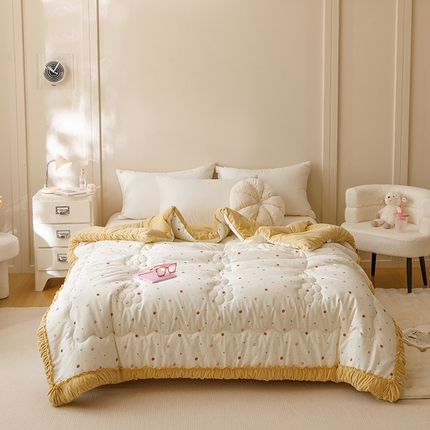 91家纺网 家纺一手货源 找家纺 （总）有货 2024秋冬新款韩式全棉保暖一体被 冬被 被子被芯